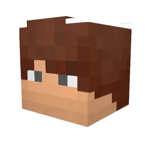Sryv Minecraft avatar head, 3D render