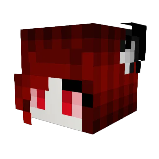 Sryxia Minecraft avatar head, 3D render