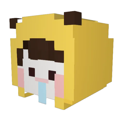 Ss96 Minecraft avatar head, 3D render