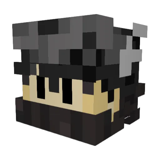 SsDeshei Minecraft avatar head, 3D render