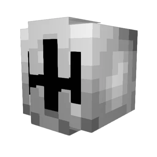 SsTeeto Minecraft avatar head, 3D render