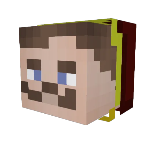 Ssaaddy Minecraft avatar head, 3D render