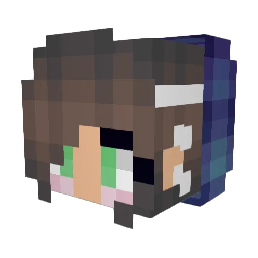 Ssaaritaa3 Minecraft avatar head, 3D render