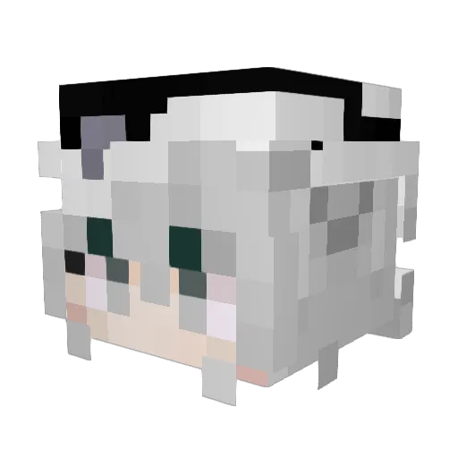 SsagChi Minecraft avatar head, 3D render