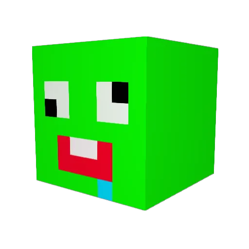 SsalDuk Minecraft avatar head, 3D render
