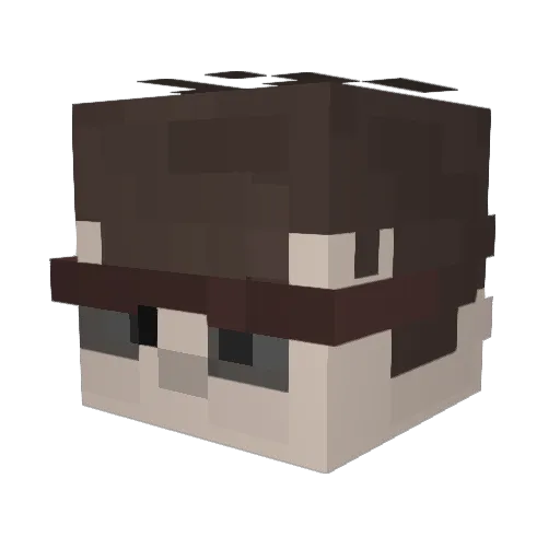 SsalNaRuki Minecraft avatar head, 3D render