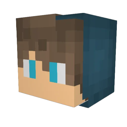 Ssapganung Minecraft avatar head, 3D render