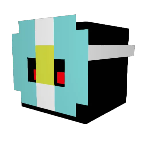 Ssazky Minecraft avatar head, 3D render