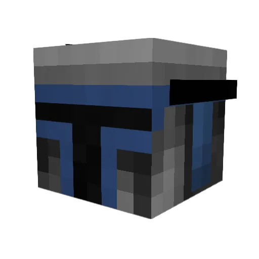 SsbbX Minecraft avatar head, 3D render