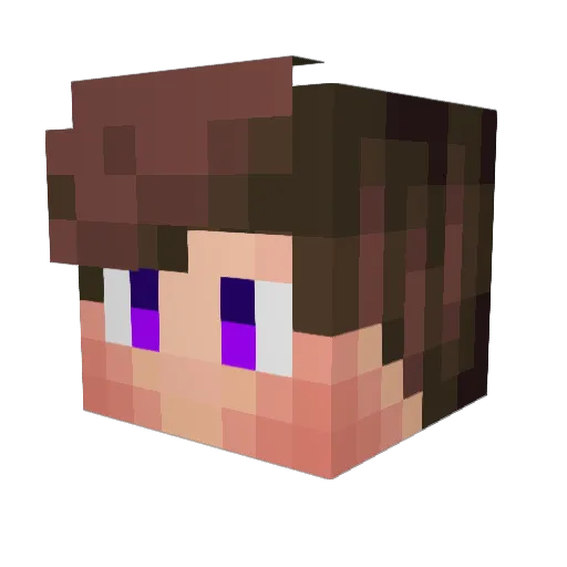 Ssens Minecraft avatar head, 3D render