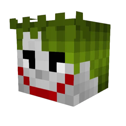 Ssenzo Minecraft avatar head, 3D render