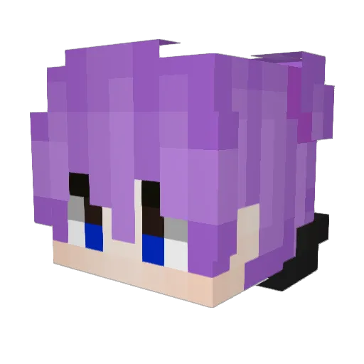 Sseronicha Minecraft avatar head, 3D render