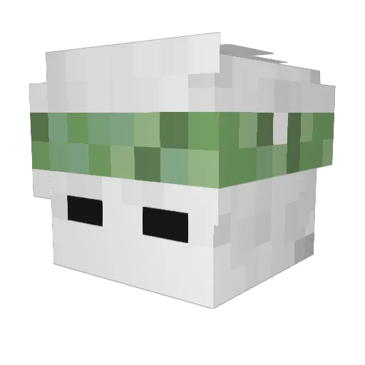 Ssessagi Minecraft avatar head, 3D render