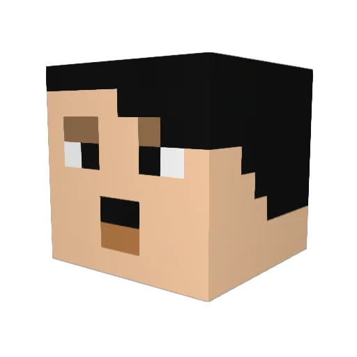 Ssh1ro_202 Minecraft avatar head, 3D render