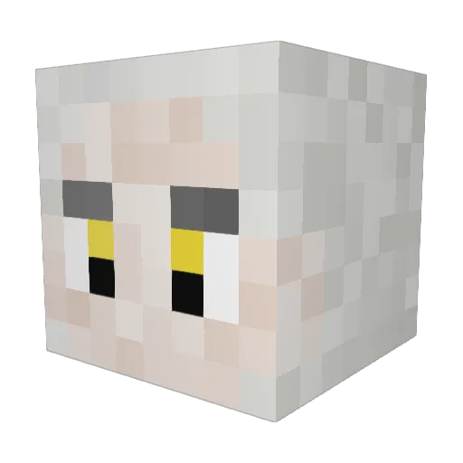 Sshisui769 Minecraft avatar head, 3D render