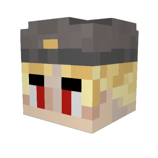 Ssimon_ Minecraft avatar head, 3D render