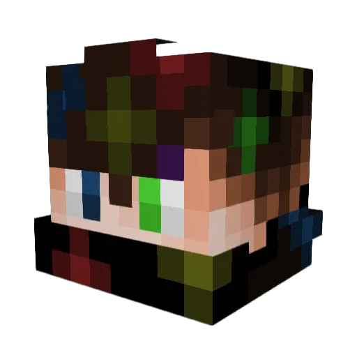 SsinoxX Minecraft avatar head, 3D render