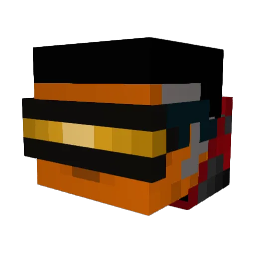 Ssire Minecraft avatar head, 3D render
