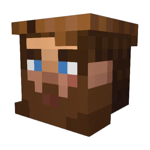Sskylightz Minecraft avatar head, 3D render