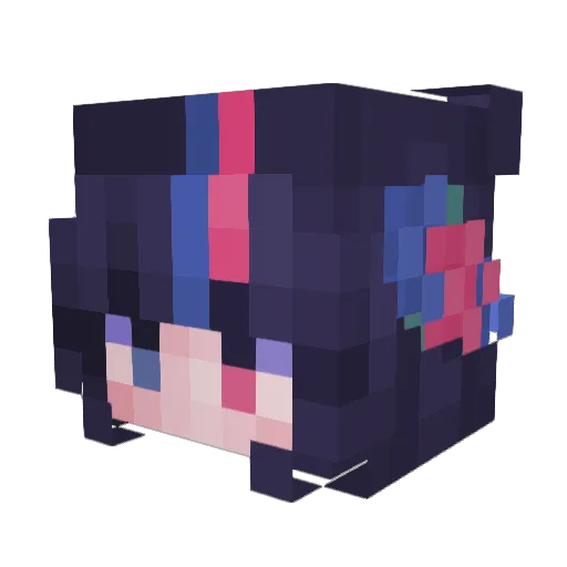 Sslkee Minecraft avatar head, 3D render