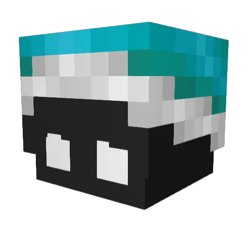 Sslmed Minecraft avatar head, 3D render