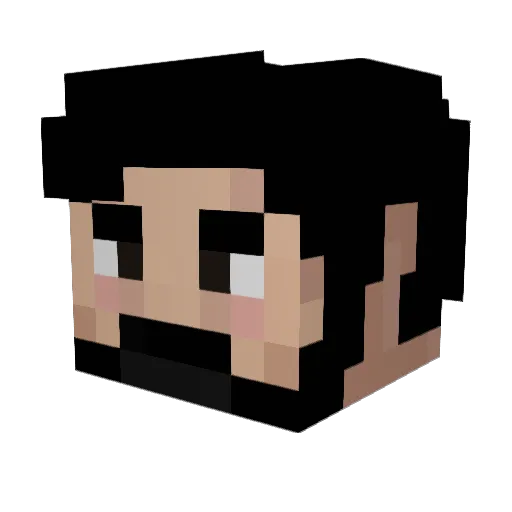 SsonyHS Minecraft avatar head, 3D render