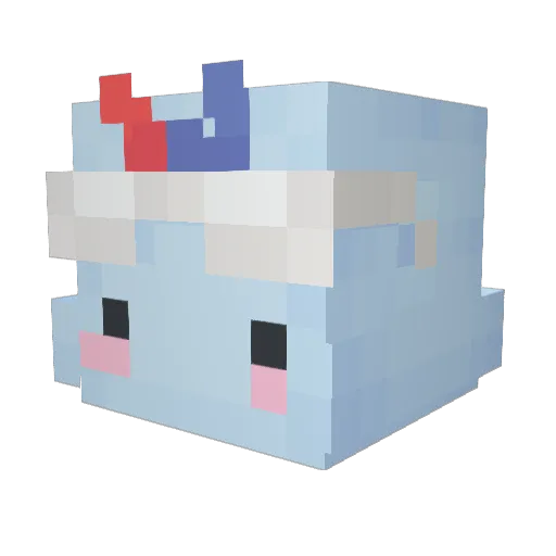 Ssorang Minecraft avatar head, 3D render