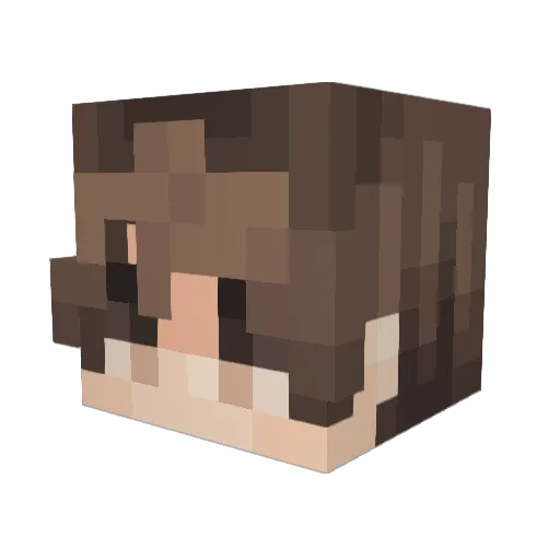 Sspcz Minecraft avatar head, 3D render