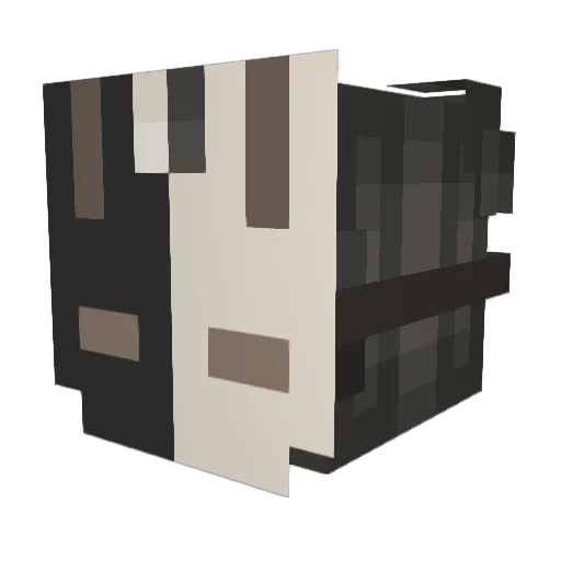 Sspice_ Minecraft avatar head, 3D render