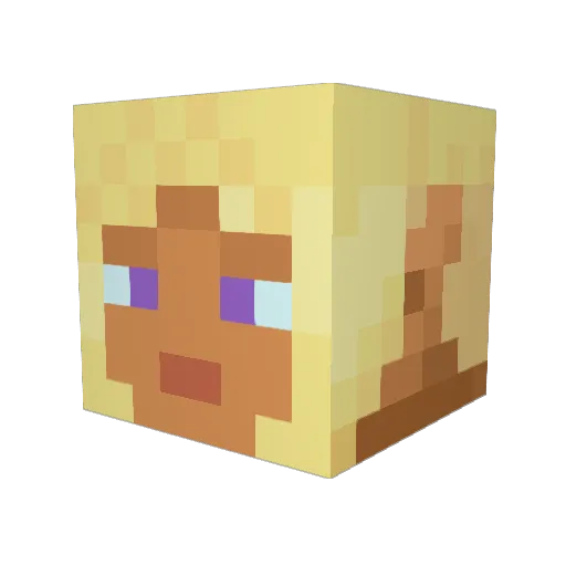 Ssree_Starfall Minecraft avatar head, 3D render
