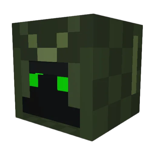 Sssandi Minecraft avatar head, 3D render