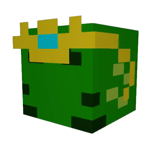 Ssswight Minecraft avatar head, 3D render
