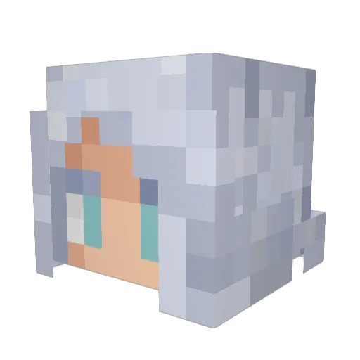 Sstutzz Minecraft avatar head, 3D render