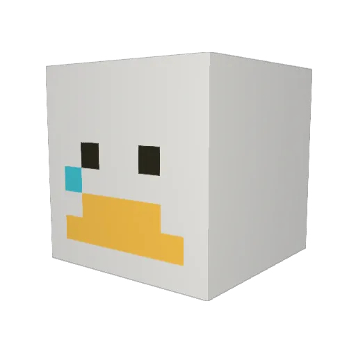 Ssu_ming Minecraft avatar head, 3D render