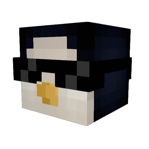 Ssuvy Minecraft avatar head, 3D render