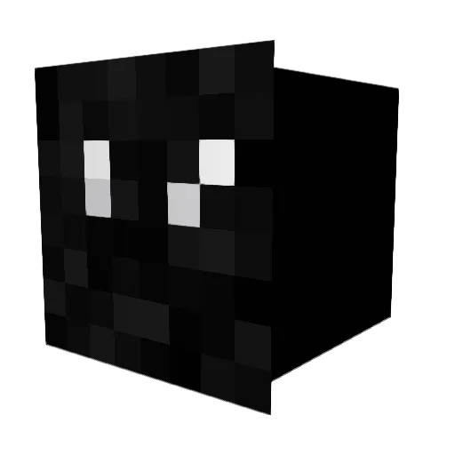Ssynced Minecraft avatar head, 3D render