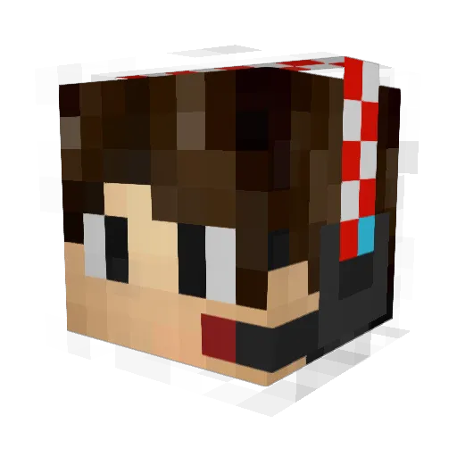 St0len Minecraft avatar head, 3D render