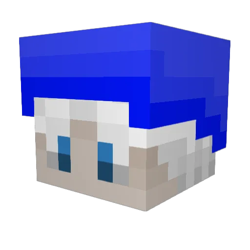 St1mky Minecraft avatar head, 3D render