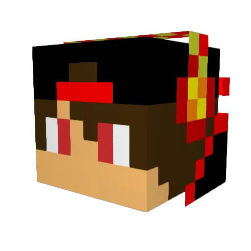 St3fyy Minecraft avatar head, 3D render