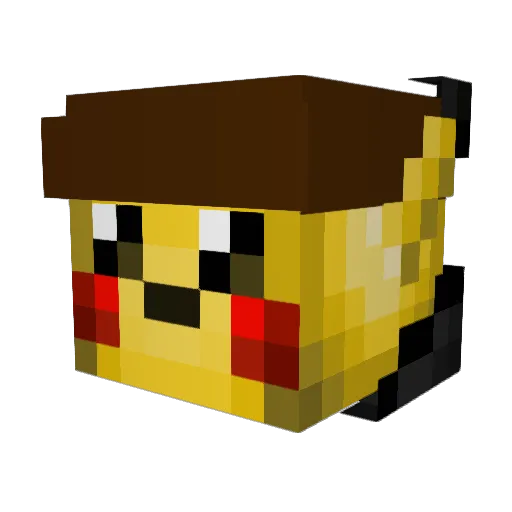 St4ckPL Minecraft avatar head, 3D render