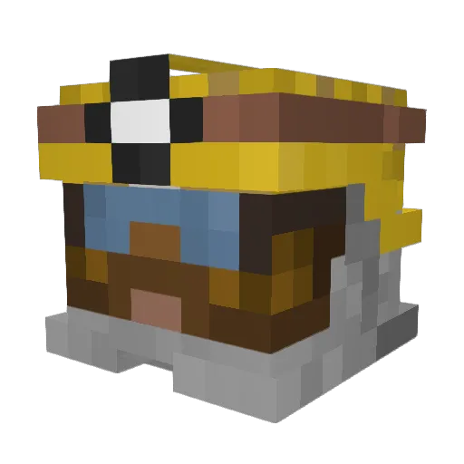 St4nd4d Minecraft avatar head, 3D render