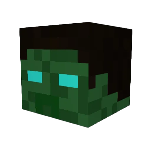 St4ndart Minecraft avatar head, 3D render