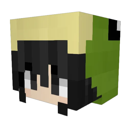 St4rM4e Minecraft avatar head, 3D render