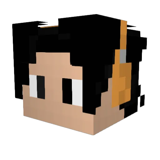 St4ris Minecraft avatar head, 3D render