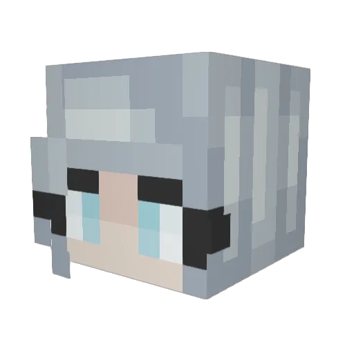 StCeleri Minecraft avatar head, 3D render