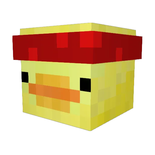 StLAND2000 Minecraft avatar head, 3D render