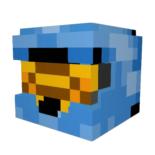 StLiam Minecraft avatar head, 3D render