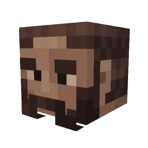 StMelchizedek Minecraft avatar head, 3D render