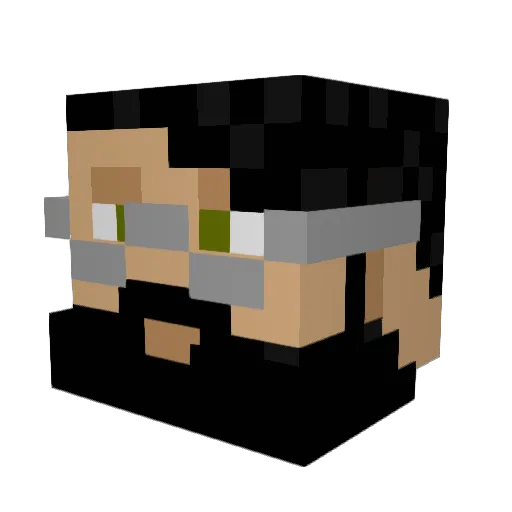 StModestus Minecraft avatar head, 3D render