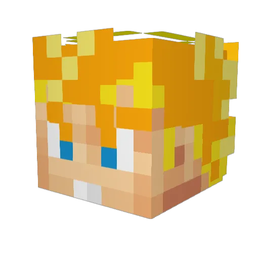 StOrMeXx Minecraft avatar head, 3D render